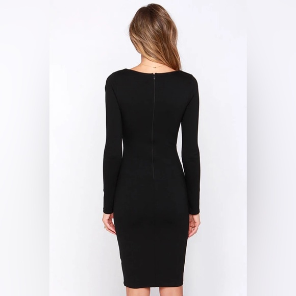 LULUS Exclusive Chic and Loving It Black Midi Dress - Picture 2 of 8